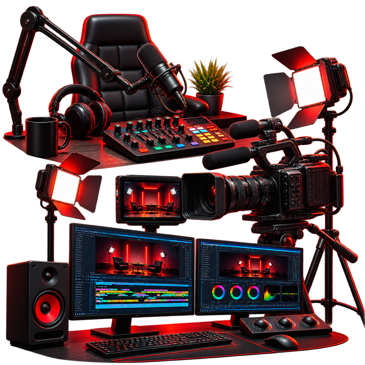 Apple Pixel Studio podcast, video production and editing